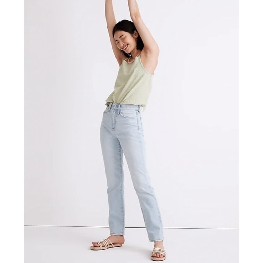NWT Madewell Classic Straight Full-Length Jeans in Fitzgerald Wash Size 33